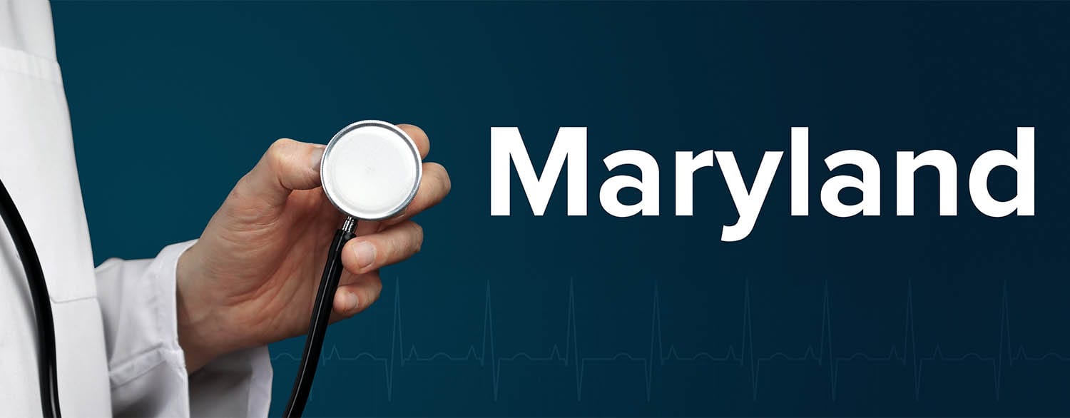 Physician With Maryland Medical Malpractice Insurance Holding A Stethoscope