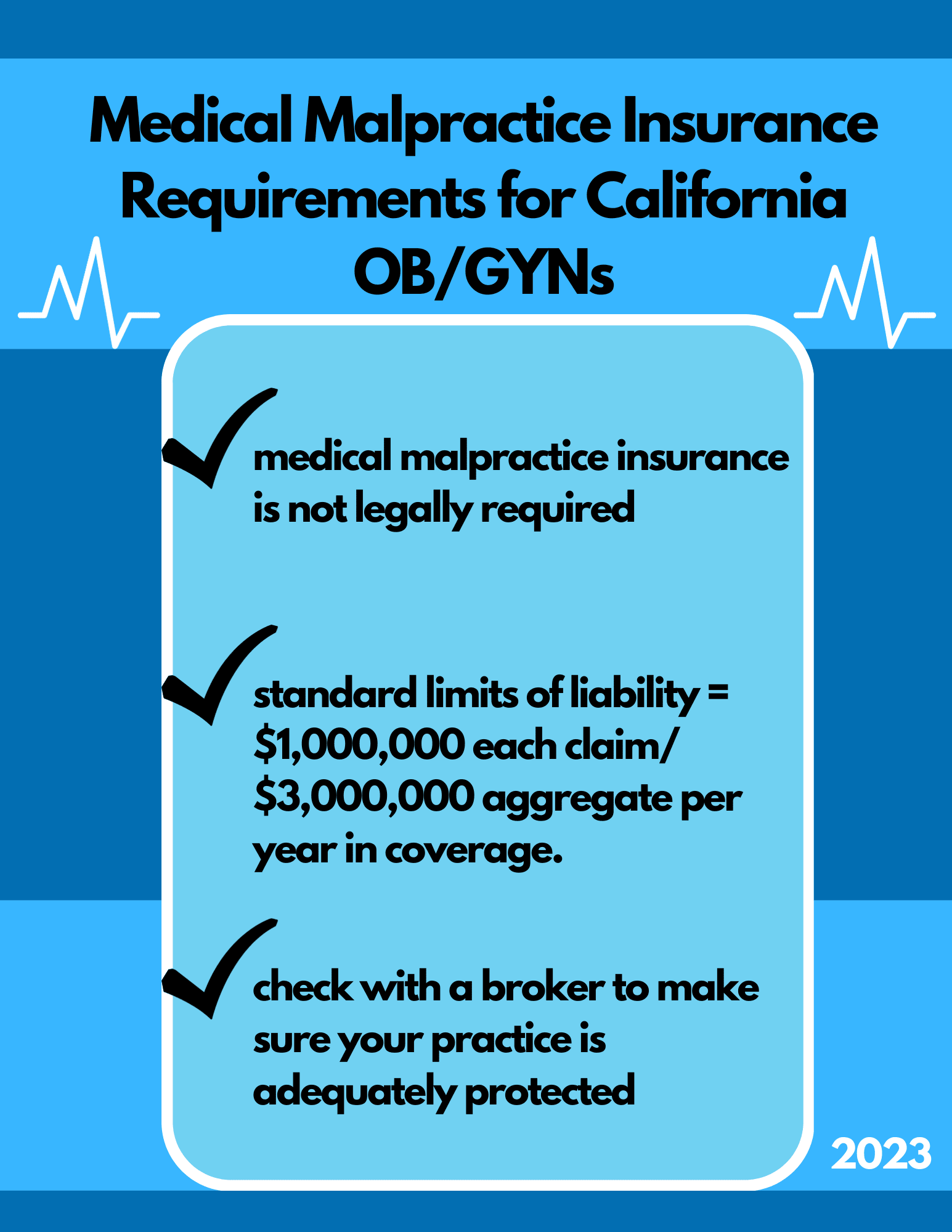 Medical Malpractice Insurance Requirements for California OB/GYNs
