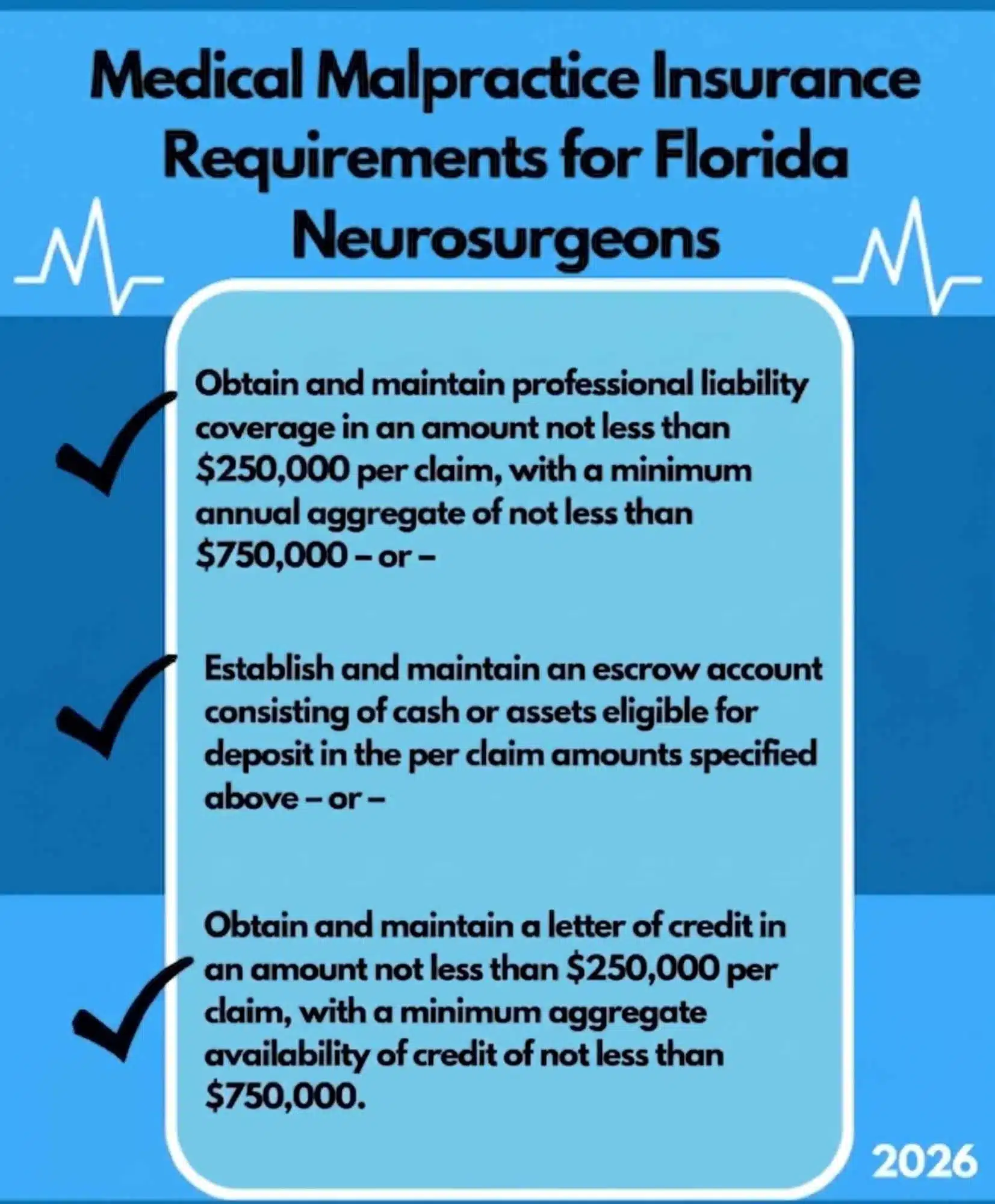 florida neurosurgeons 2026 Florida medical malpractice insurance carriers