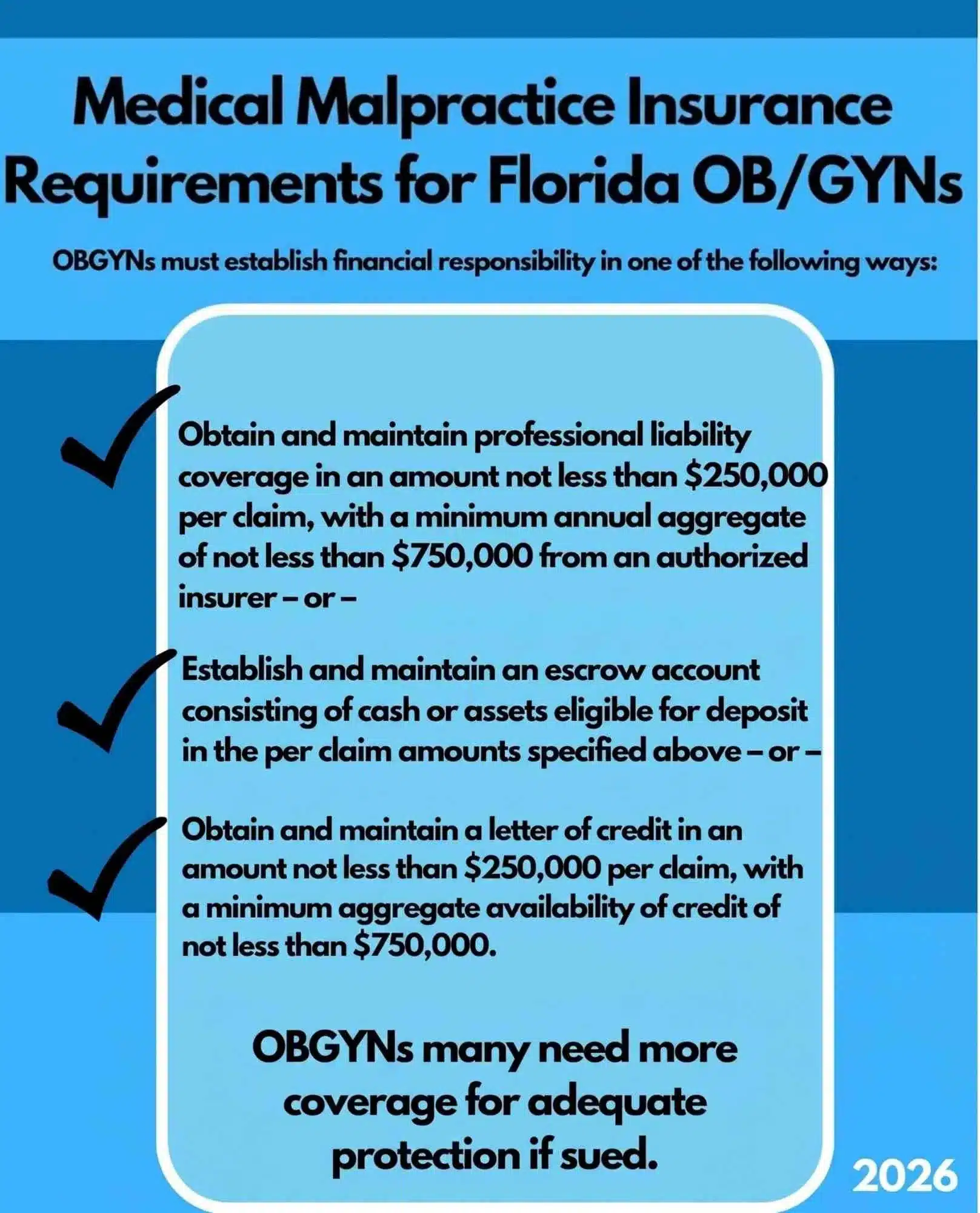 medical malpractice req obgyn florida